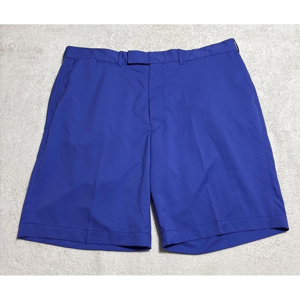 Ralph Lauren RLX Golf Shorts Men's Size 40 Blue Performance Flat Front Chino
